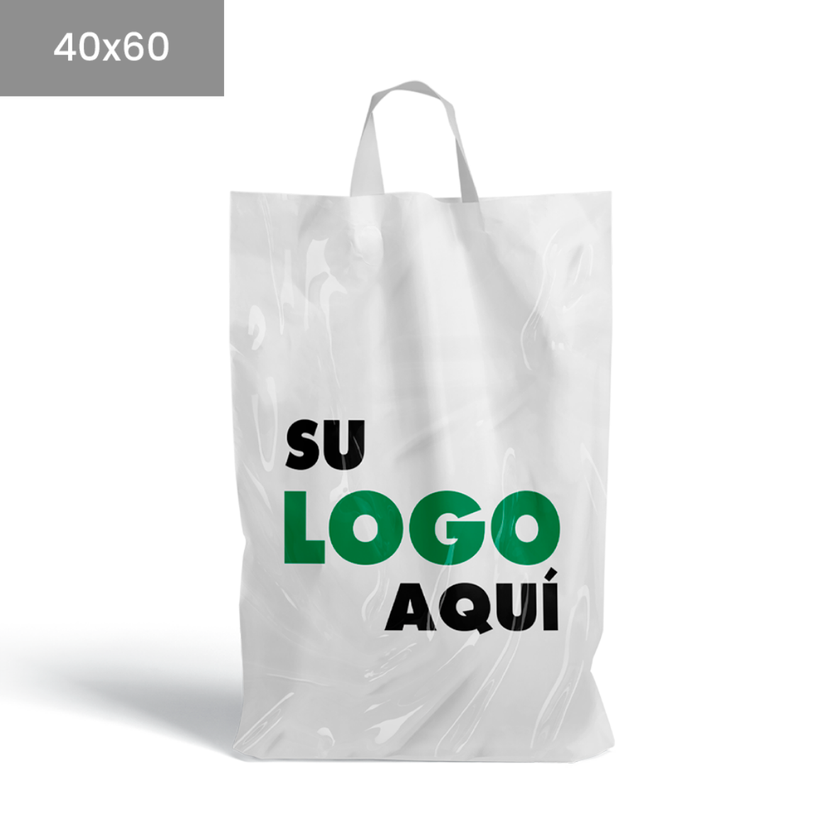 Bolsas de asa personalizadas de 40x60 cm