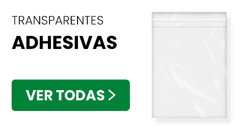 Bolsas transparentes con adhesivo