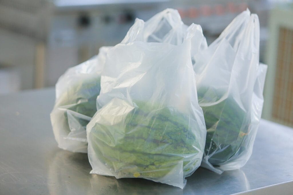 bolsa de plástico transparente